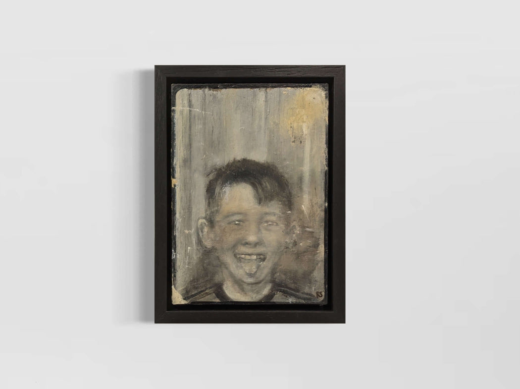 Cheeky Boy by Rhonda Smith | Contemporary painting for sale at The Biscuit Factory Newcastle