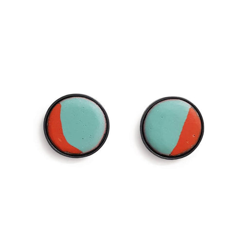 Colour Clash Earrings II by Elizabeth Jane Campbell | Contemporary Jewellery for sale at The Biscuit Factory Newcastle 