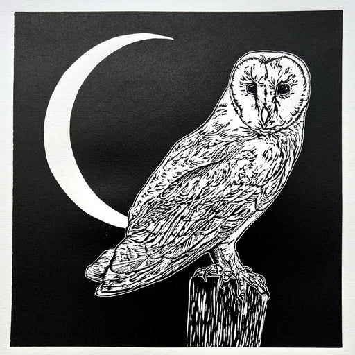 Crescent Moon by Sarah Cemmick | Contemporary Print for sale at The Biscuit Factory  