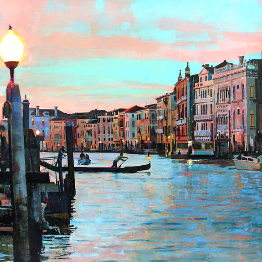 Crossing the Canal by Mark Sofilas | Contemporary paintings for sale at The Biscuit Factory Newcastle 