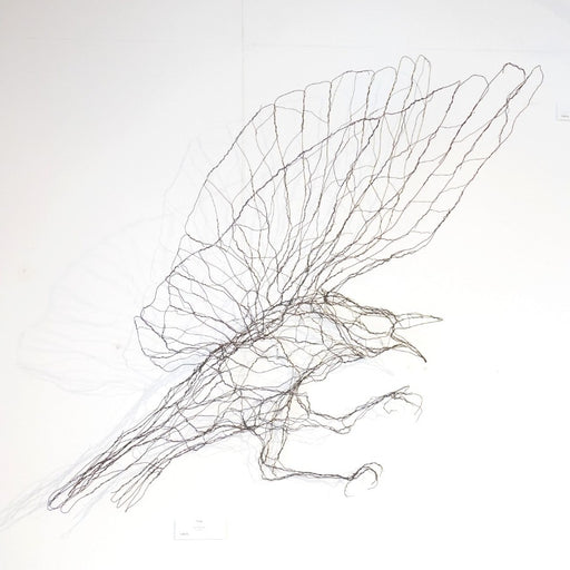 Crow by Zoe Robinson | Contemporary Wire Sculpture for sale at The Biscuit Factory Newcastle 