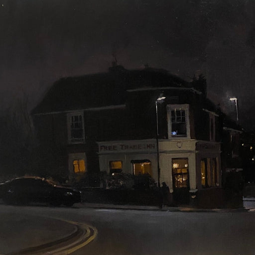 Dark Free Trade by Kevin Day | Contemporary Painting for sale at The Biscuit Factory Newcastle 