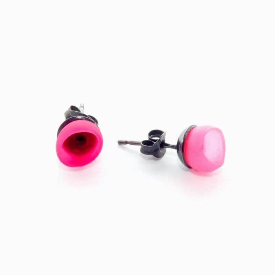 Dark Pink Mini Studs by Jenny Llewellyn | Original jewellery for sale at The Biscuit Factory Newcastle 