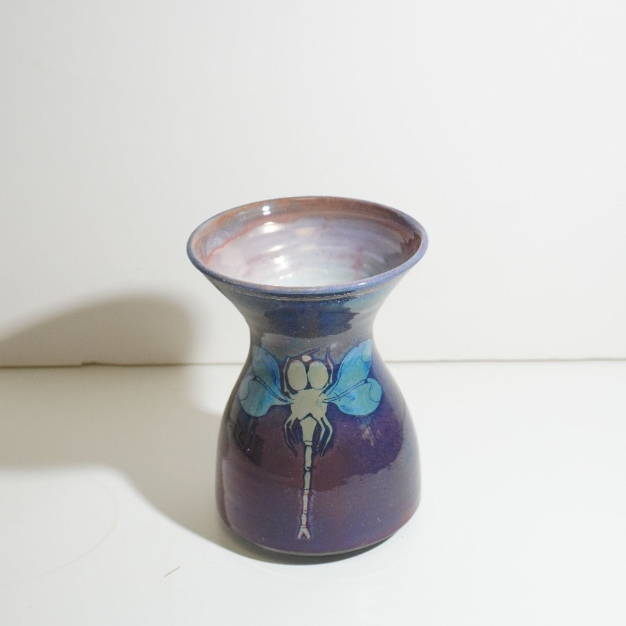 Diable Dragonfly Vase by Jonathon Chiswell Jones | Handcrafted ceramics for sale at The Biscuit Factory Newcastle