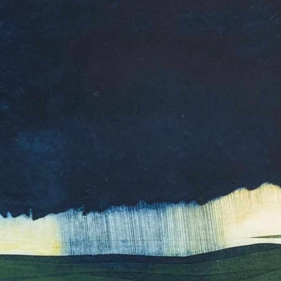 Downpour by Sarah Morgan | Contemporary Semi-Abstract Landscape art for sale at The Biscuit Factory
