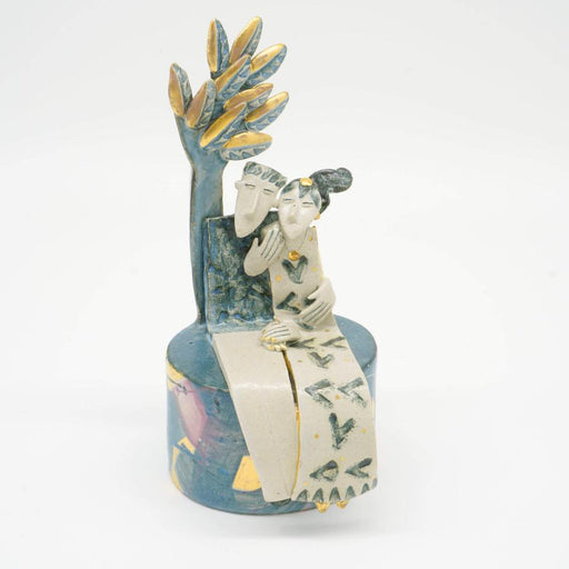 Enjoying the Breeze Together by Helen Martino | Original Figurative Ceramic for sale at The Biscuit Factory Newcastle 