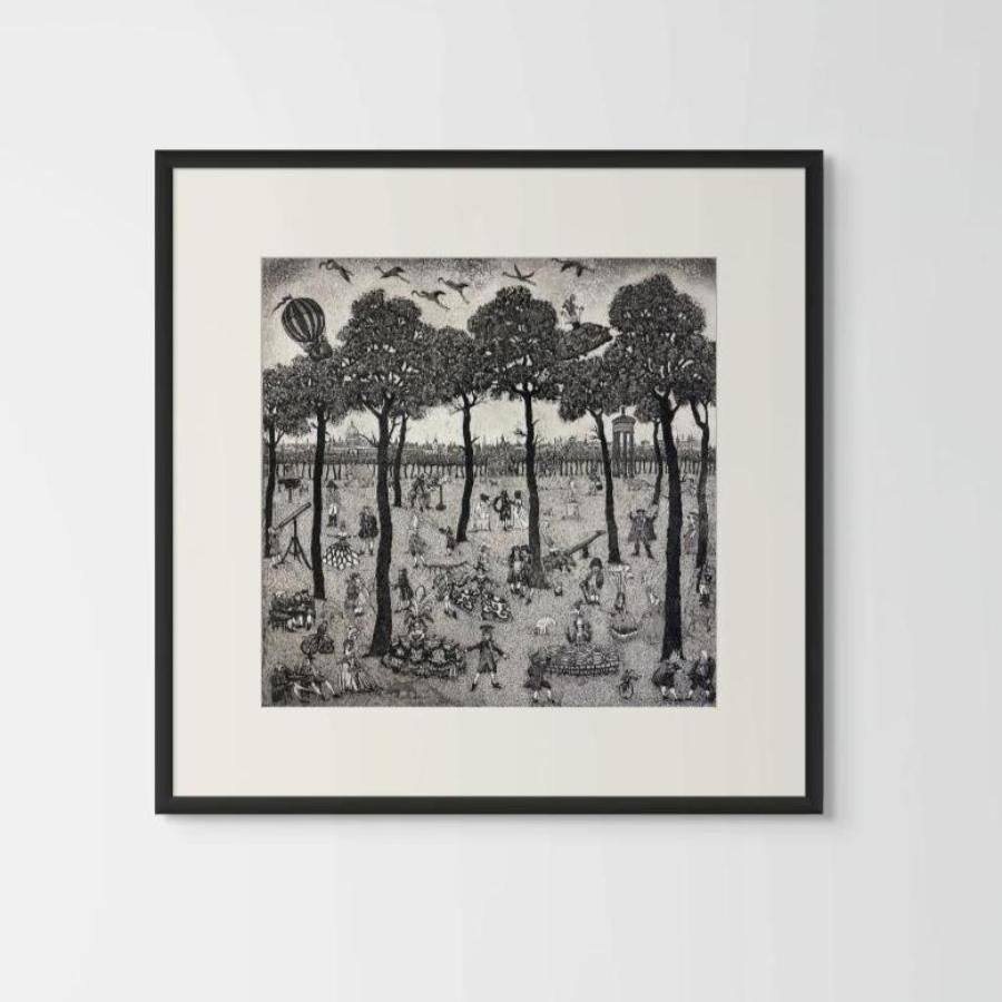 Enlightenment by Tim Southall | Contemporary Etching Print for sale at The Biscuit Factory 