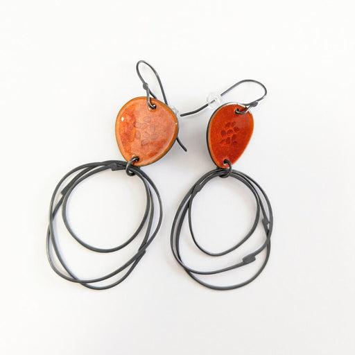 Flotsam Loopy Earrings by Caroline Finlay | Original jewellery for sale at The Biscuit Factory Newcastle 
