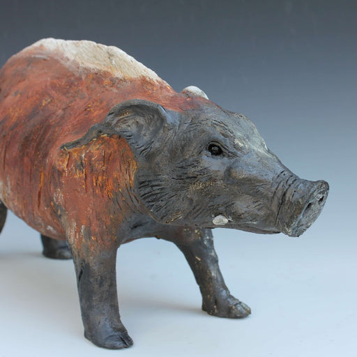 Foraging African Red River Hog by Jack Durling | Contemporary Sculpture for sale at The Biscuit Factory Newcastle
