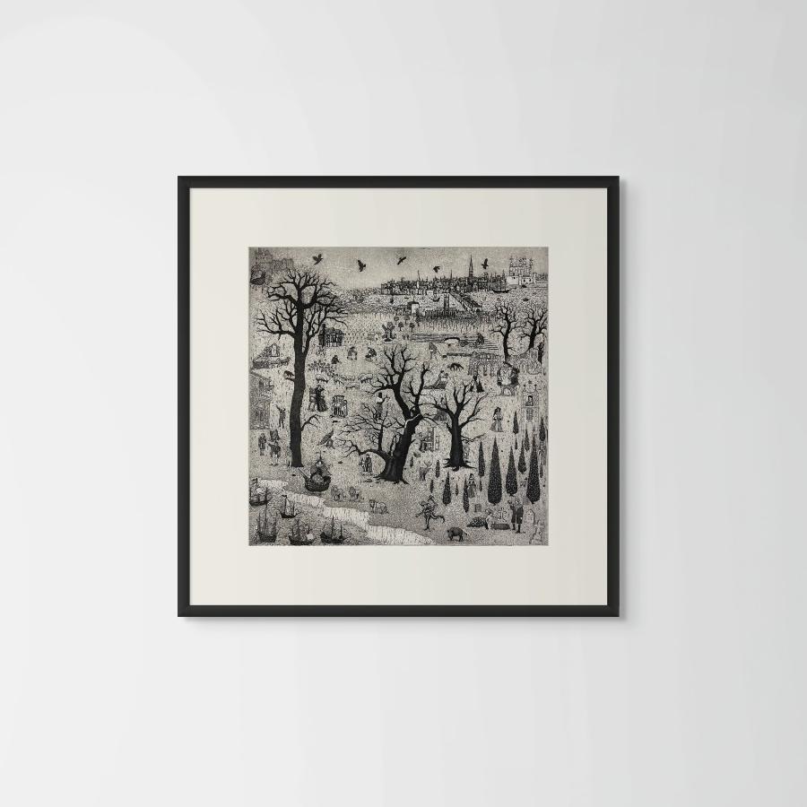 Golden Age by Tim Southall | Contemporary Print for sale at The Biscuit Factory Newcastle 