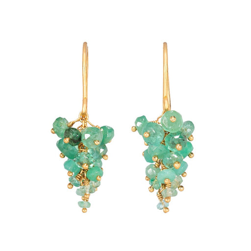 Grape Earrings - Emerald by Kate Wood | Contemporary Jewellery for sale at The Biscuit Factory Newcastle 