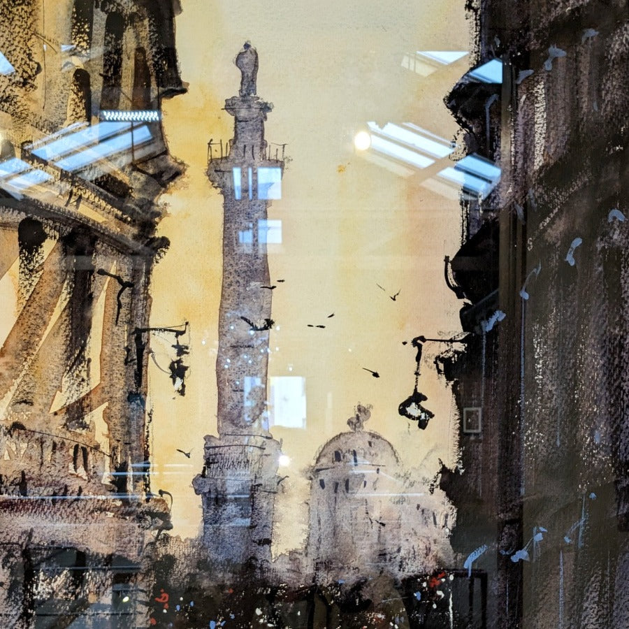 Greys Monument by Alan Smith Page | Original paintings of Newcastle for sale at The Biscuit Factory Newcastle 