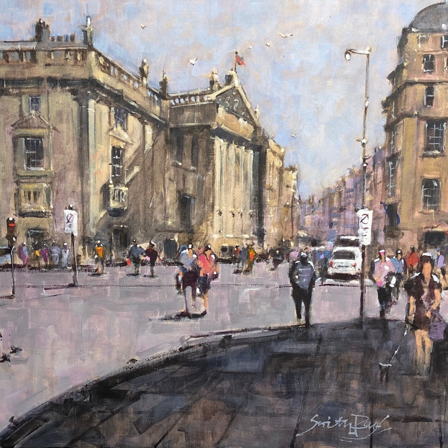 Grey Street II by Alan Smith Page | Contemporary Paintings for sale at The Biscuit Factory Newcastle 