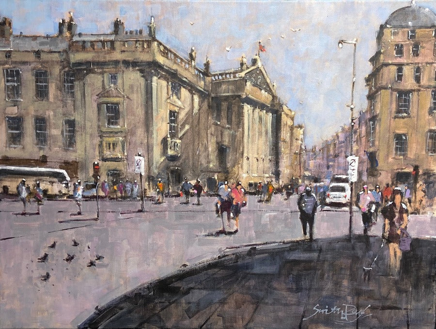 Grey Street II by Alan Smith Page | Contemporary Paintings for sale at The Biscuit Factory Newcastle