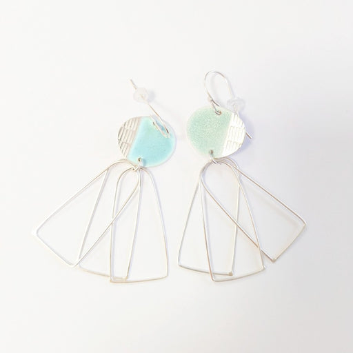 Island Drop Earrings by Caroline Finlay | Original Jewellery for sale at The Biscuit Factory Newcastle