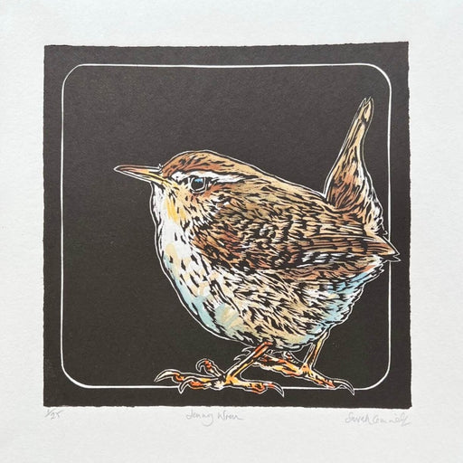 Jenny Wren by Sarah Cemmick | Contemporary Print for sale at The Biscuit Factory 