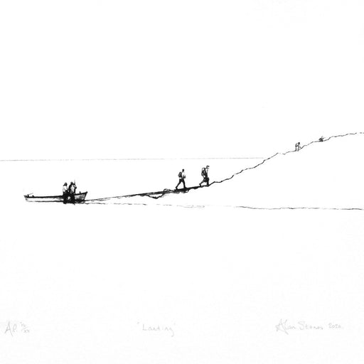 Landing by Alan Stones | Contemporary Lithography for sale at The Biscuit Factory Newcastle 