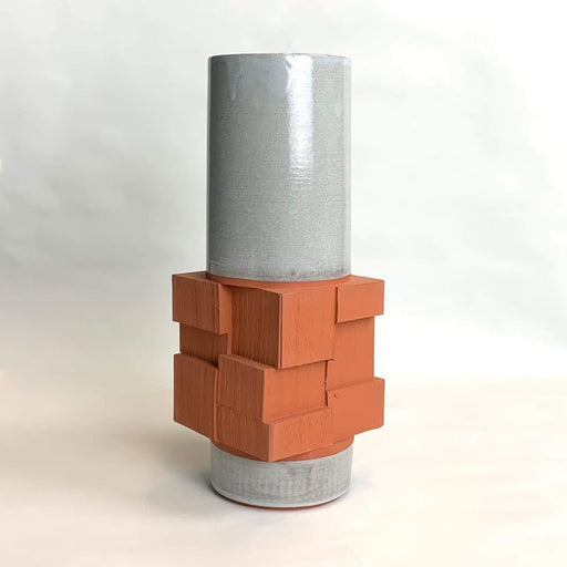 Large Brutal Blocks Vessel - Concrete by Emma Westmacott | Contemporary ceramics for sale at The Biscuit Factory Newcastle 