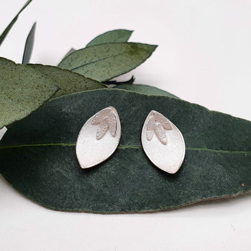 Foliage Earrings by Donna Barry | Original Handcrafted Jewellery for sale at The Biscuit Factory 