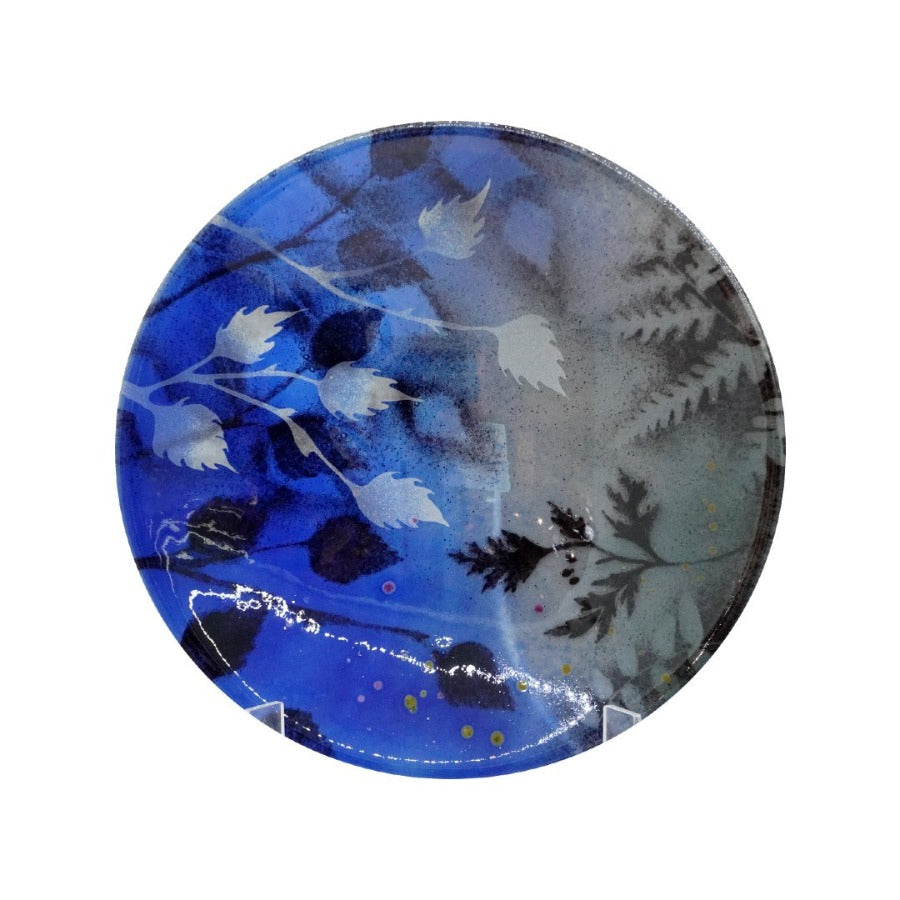 Medium Round Dish by Botanical Glass | Contemporary Glassware for sale at The Biscuit Factory Newcastle 