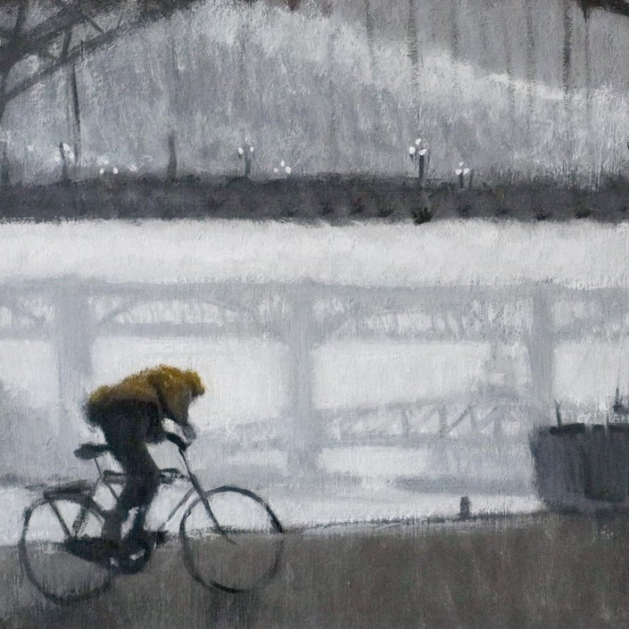 Little Bike by Sam Wood | Original Painting for sale at The Biscuit Factory Newcastle 