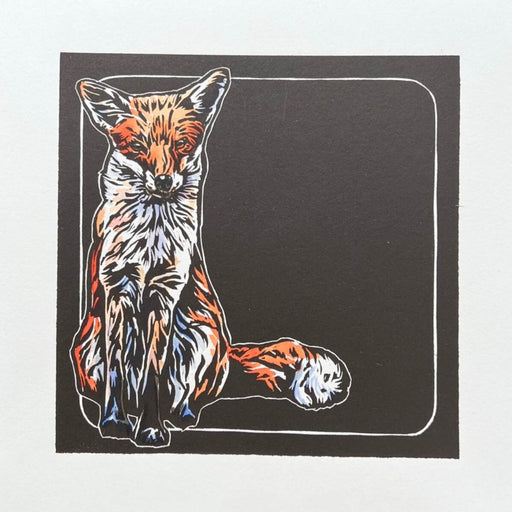 Little Miss Foxy by Sarah Cemmick | Contemporary Prints for sale at The Biscuit Factory Newcastle 