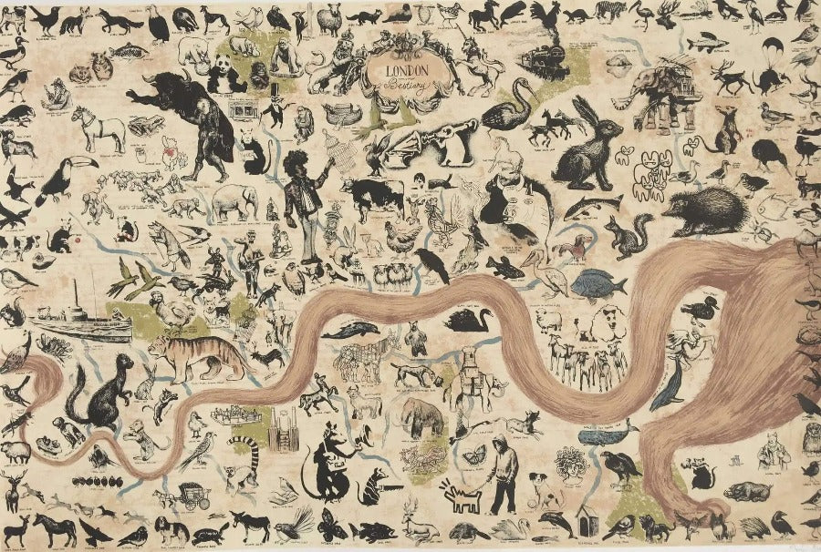 A London Bestiary by Mychael Barratt | Contemporary Prints for sale at The Biscuit Factory Newcastle