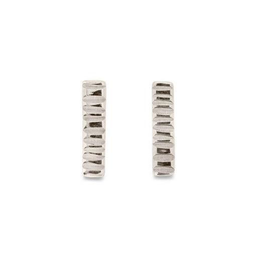 Long Line Stamped Studs by Mim Best | Contemporary Jewellery for sale at The Biscuit Factory Newcastle 