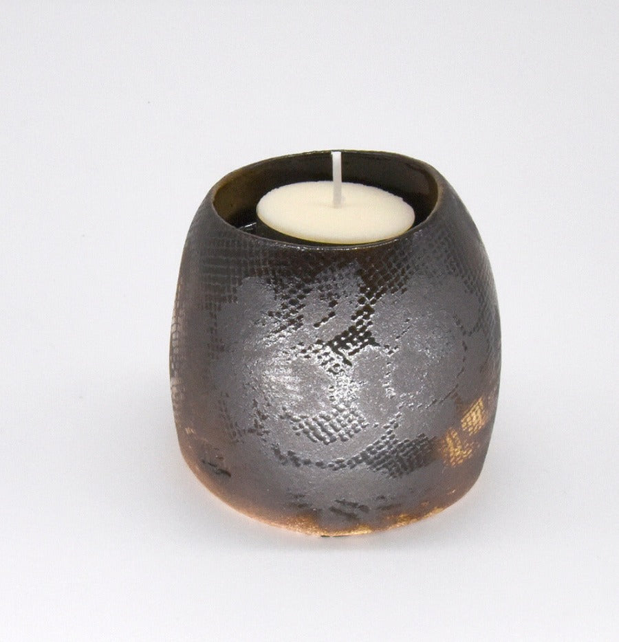 Tea Light Holder - Nut by Lesley Farrell | Original handmade vessel, homewares and ceramics for sale at The Biscuit Factory Newcastle 