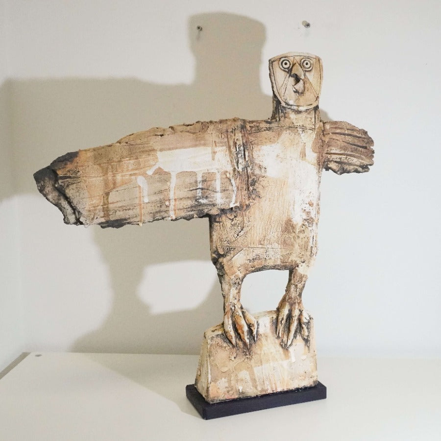 Owl by Christy Keaney | Contemporary Cubist Sculpture for sale at The Biscuit Factory Newcastle 