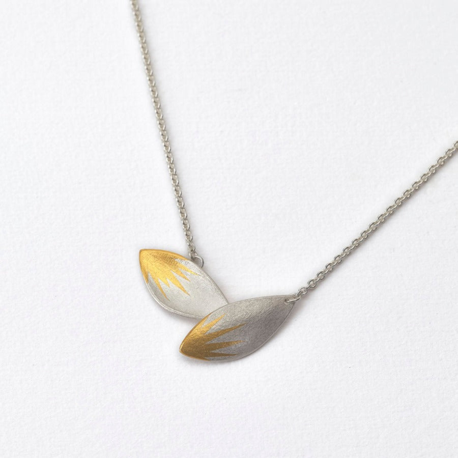Petal Pendant - Keum Boo by Anna Wales | Contemporary Jewellery for sale at The Biscuit Factory Newcastle 