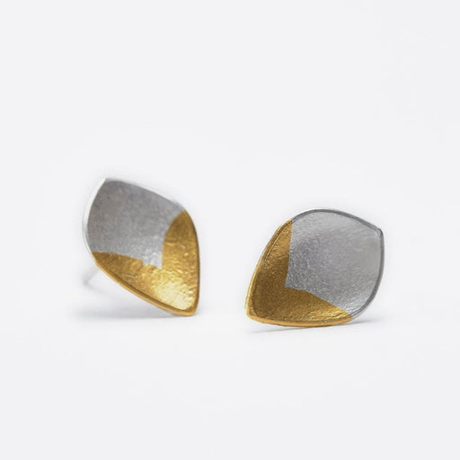 Petal Studs - Keum Boo by Ann Wales | Contemporary Jewellery for sale at The Biscuit Factory Newcastle 