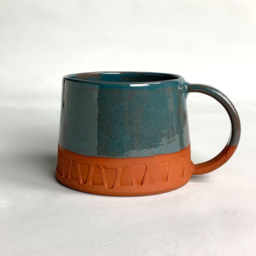Triangles Coffee Cup by Emma Westmacott | Contemporary Ceramics for sale at The Biscuit Factory Newcastle 