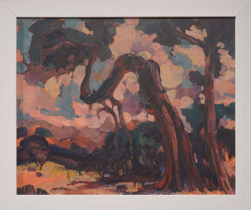 Reaching Tree by Gary Courtnell | Contemporary Painting for sale at The Biscuit Factory Newcastle 