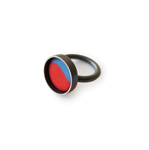 Colour Clash Ring I by Elizabeth Jane Cambell | Contemporary Jewellery for sale at The Biscuit Factory Newcastle 