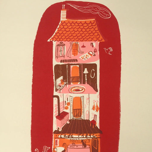 Red Tabac by Trina Dalziel | Contemporary Painting for sale at The Biscuit Factory Newcastle 