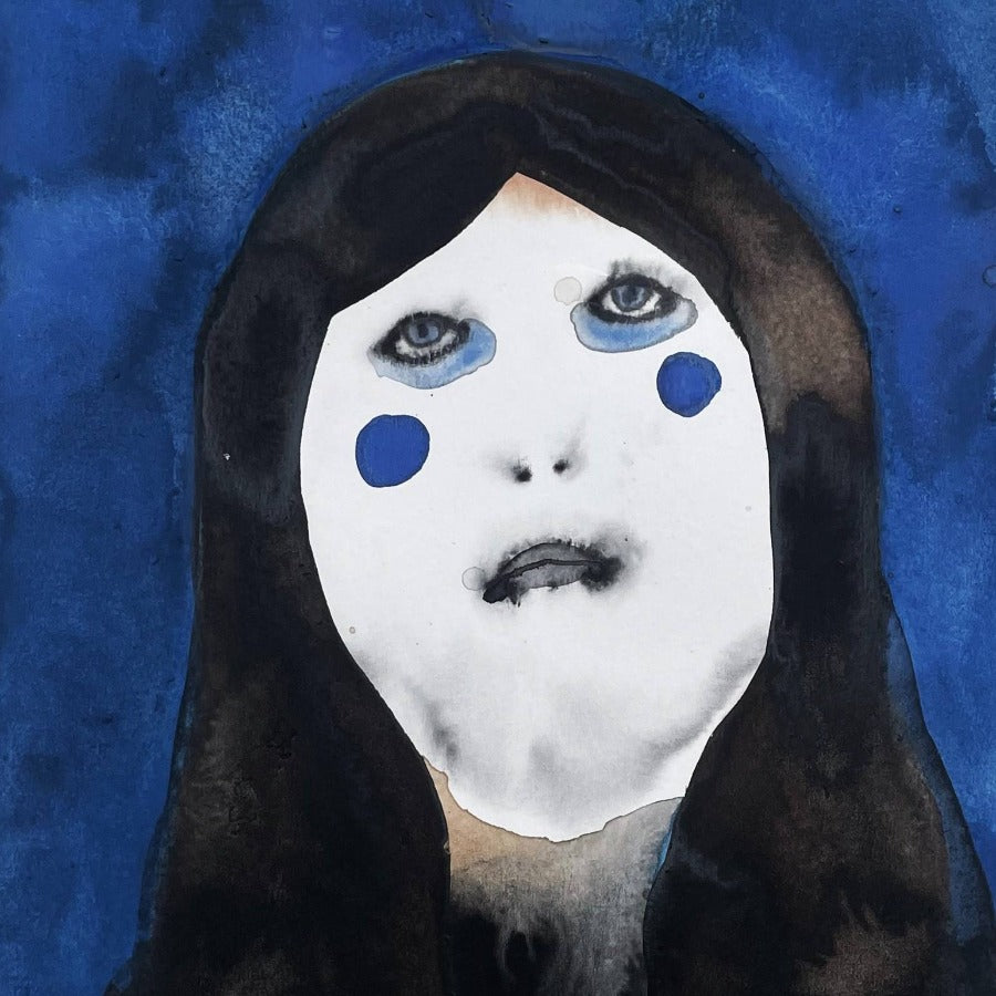 Sad Eyes by Bliss Coulthard | Original watercolour paintings for sale at The Biscuit Factory Newcastle 