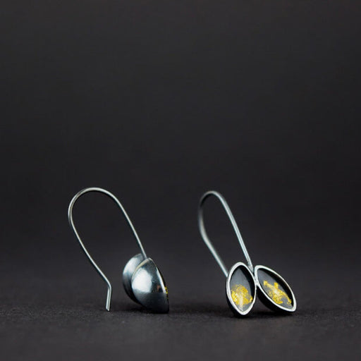 Signa Deux Earrings - Silver by Caroline Branchu | Contemporary Jewellery for sale at The Biscuit Factory Newcastle 