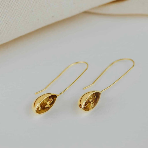 Signa Earrings in Gold Vermeil by Caroline Branchu | Handmade Jewellery for sale at The Biscuit Factory Newcastle 
