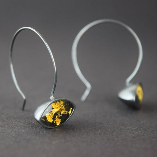 Huggy Earrings in Silver by Caroline Branchu | Contemporary Jewellery for sale at The Biscuit Factory Newcastle 