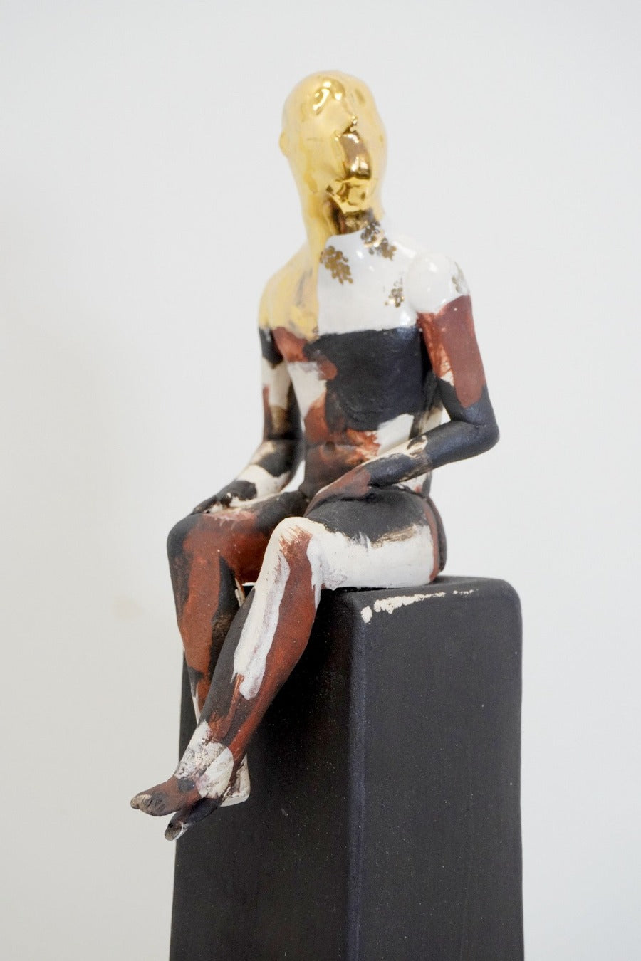 Seated Pugilist Waiting for the Swifts by Pierre Williams | Contemporary Sculpture for sale at The Biscuit Factory Newcastle