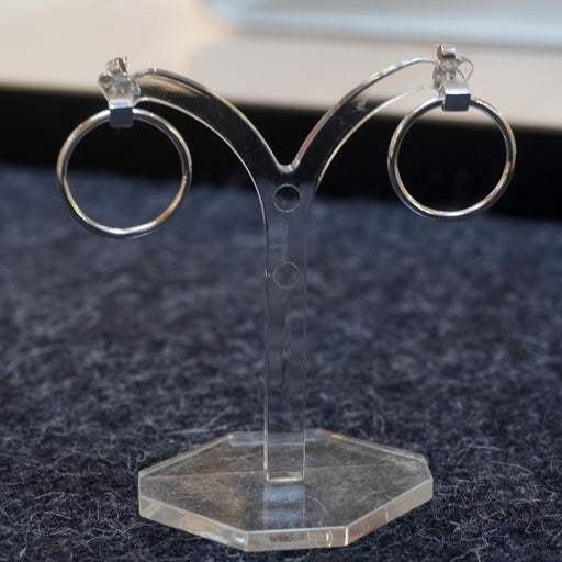 Mini Cube Earrings by Jo Irvine | Contemporary Jewellery for sale at The Biscuit Factory 