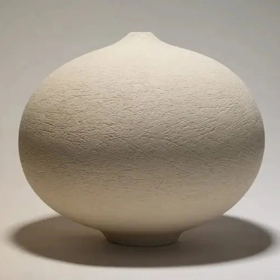Small White Sculptural Vessel by Rachel Peters | Contemporary Ceramics for sale at The Biscuit Factory Newcastle