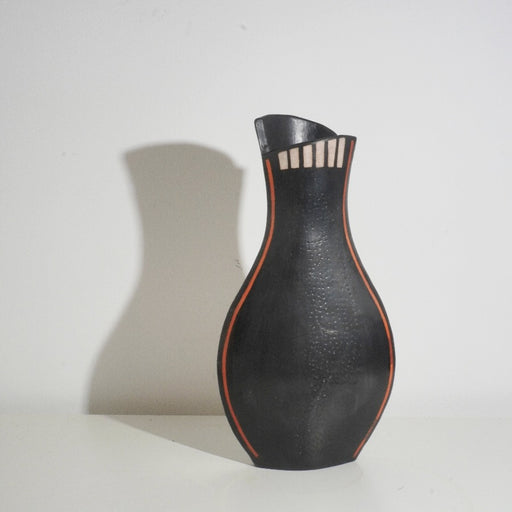Smoke Fire Bottle Pot by Laura Hancock Ceramics | Contemporary Ceramics for sale at The Biscuit Factory Newcastle 
