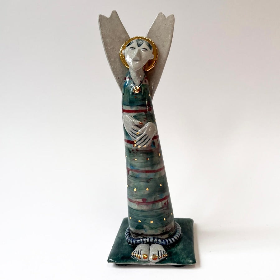 Smug Angel by Helen Martino | Contemporary Ceramics for sale at The Biscuit Factory Newcastle 