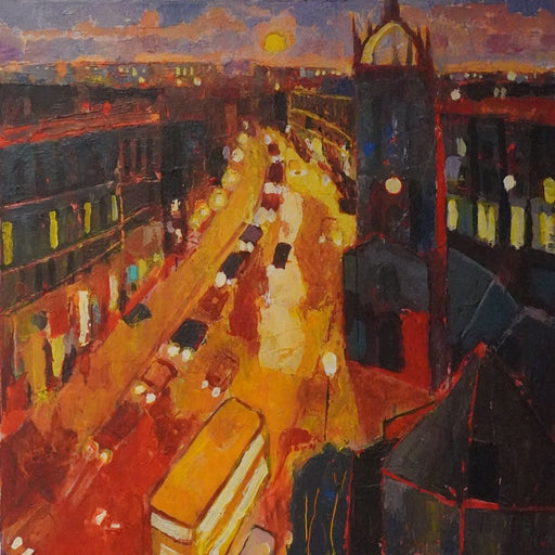 St. Nicholas Square, Newcastle by Anthony Marshall | Contemporary Painting for sale at The Biscuit Factory Newcastle