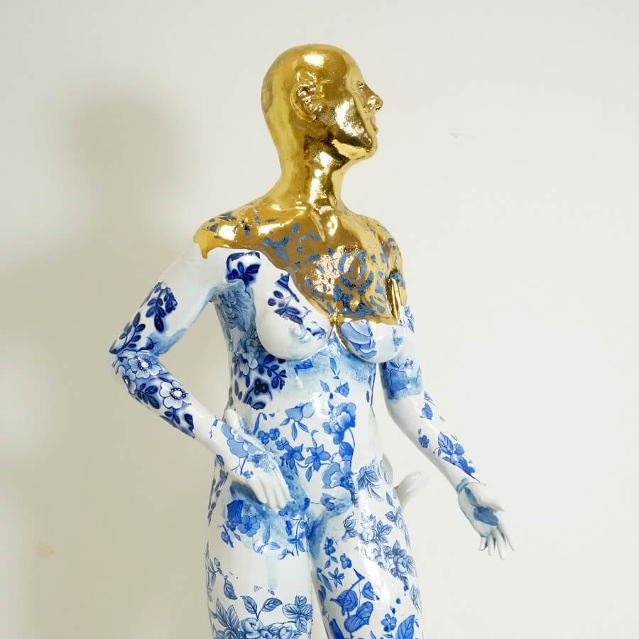 Standing Female Nude by Pierre Williams | Contemporary Ceramics for sale at The Biscuit Factory Newcastle