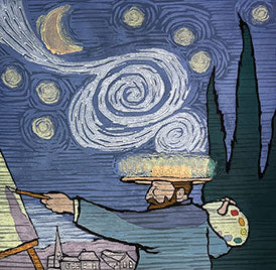 Starry Night by Mychael Barratt | Contemporary Prints for sale at The Biscuit Factory Newcastle 