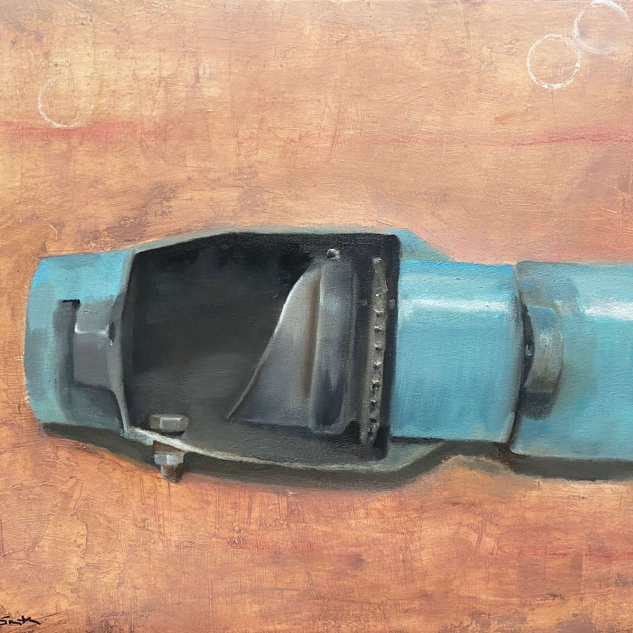 Still Life 10 - Mechanical Object by Mick Smith | Contemporary Painting for sale at The Biscuit Factory Newcastle 