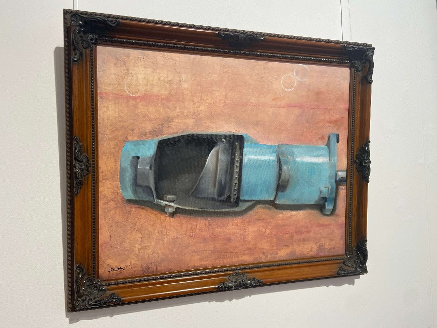 Still Life 10 - Mechanical Object by Mick Smith | Contemporary Painting for sale at The Biscuit Factory Newcastle